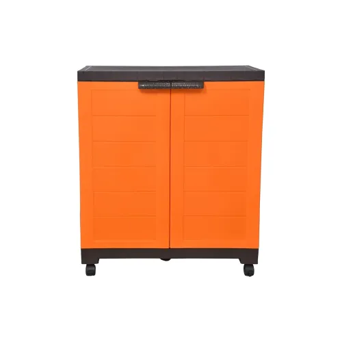 Image of Prima Alfa 360 Plastic Cabinet with Wheel Lockable Casters for Storage | Space Organizer | Cupboard | Living Room | Kids
