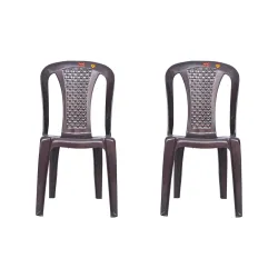 Prima Plastic Chair for Living Room | Set of 2 