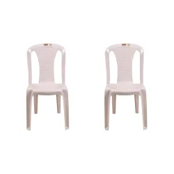 Prima Plastic Chair for Living Room  Set of 2