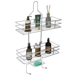 Primax 5 in 1 Stainless Steel Big Size Multipurpose Bathroom Shelf/Kitchen Shelf/Holder/Bathroom Accessories for Home - 