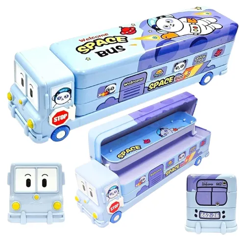 Image of PRIME DEALS Bus Shape Pencil Box 