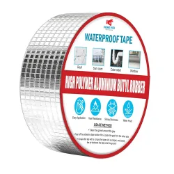 PRIME PICK Adhesive Waterproof Aluminum Butyl Tape, Permanent Rubber Foil for Roof Leak, Crack Repair, Window Gap, Boat 