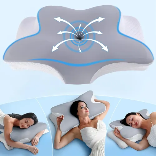 Image of PRIME PICK Butterfly Shape Cervical Pillow for Neck Pain Relief