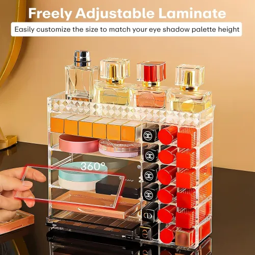 Image of PRIME PICK Makeup Organizer Plastic 6-section