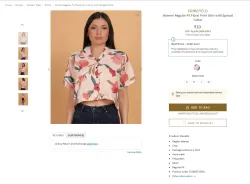 PRIMEFIELD Women Regular Fit Floral Print Shirt with Spread Collar