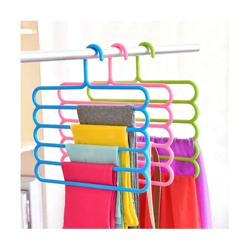 Image of Primelife Plastic 5 Layer Pants Clothes Hanger (Set of 3)