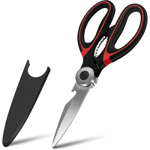 Image of PRIMESKY® Kitchen Scissor for General Use, Heavy Duty Kitchen Raptor Meat Shears, Cooking Scissors, Stainless Steel Mult