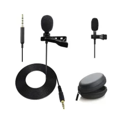Prince Marketers, Mini Singing and Recording 3.5mm Mic Microphone with Long Cable for Voice Chat, Video Conferencing, Si
