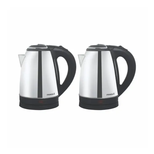 Image of Pringle Electric Kettle & Flask Combo – Set of 2, Silverc