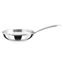 PRINGLE Triply Stainless Steel Fry Pan 24 Cm with Riveted Cast Handle
