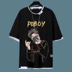 Printed Men Black T-Shirt