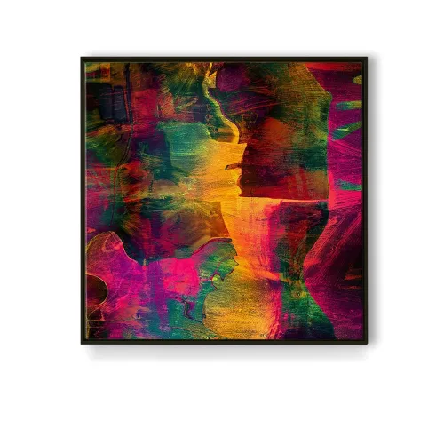 Image of Printelligent Luxury Wall Art Floating Frame Canvas Painting for living room