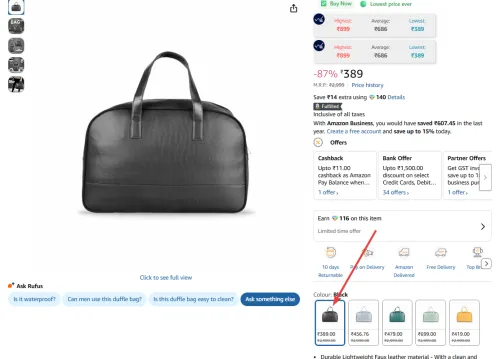 Image of Priority Cult 001 Duffle Bag for Travel 