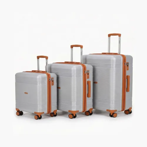 Image of Priority Set of 3 Hard-Sided 360Degree Rotation Trolley Suitcases