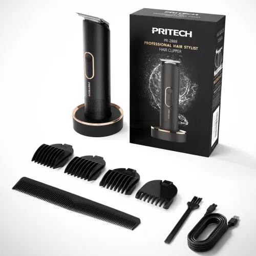 Image of PRITECH Men's Rechargeable Beard and Body Trimmer