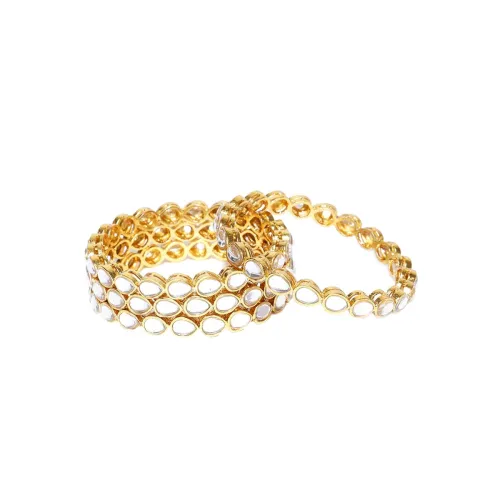Image of Priyaasi Kundan Bangles for Women, So4