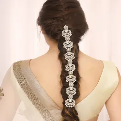 Priyaasi Pearl Kundan Hair Accessory Set