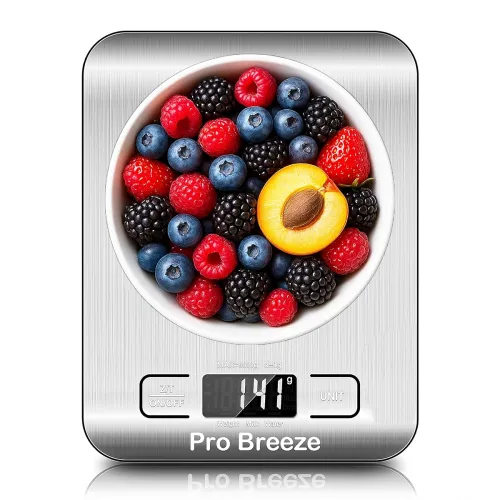 Image of Pro Breeze Stainless Steel Digital Kitchen Weighing Scale