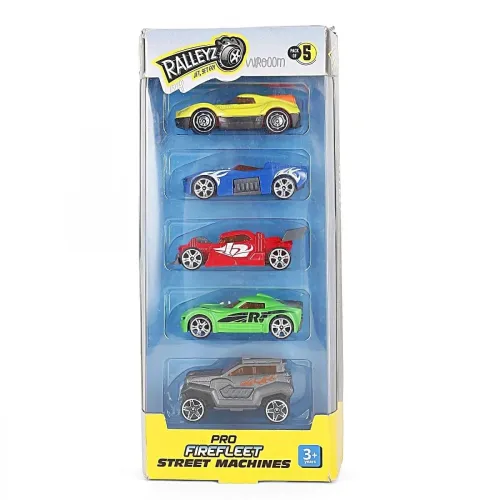 Image of Pro Firefleet Street Machines Die Cast Toy Cars for Kids Pack of 5 3Y+