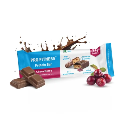 Image of PRO.FITNESS Choco Berry Protein Bars, 34g, Po6