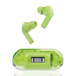 PRO Transparent TWS Earbud, Bluetooth Earbuds with Display, Transparent Design, 30 Hrs Playtime with Fast Charging, Bluetooth 5.3 + ENC, 13mm HD BASS Drivers, IPX7 Sweat-Proof, Built-in Mic
