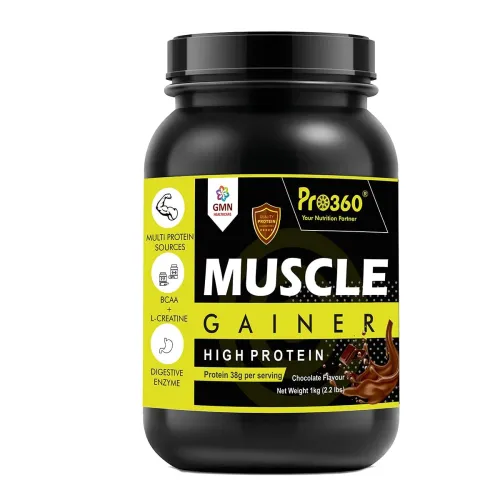 Image of Pro360 Muscle Gainer Chocolate Protein Powder (1kg)