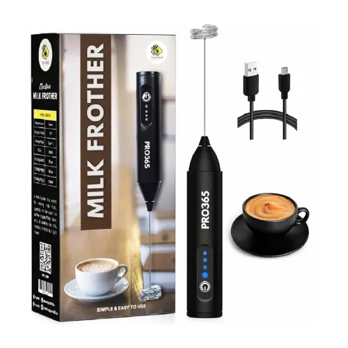 Image of PRO365 Premium Coffee Frother Machine | Quick Charge 2000mAh Battery Long Lasting 20 Days | Powerful 3-Speed Motor| Wate