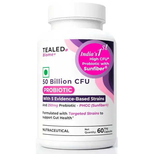 Image of Probiotic 50 Billion CFU | 5 Targated Strains + Sunfiber® (PHGG)