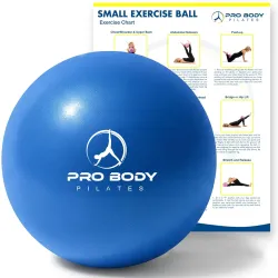 ProBody Pilates Blue Mini Exercise Ball for Pilates Yoga Training 