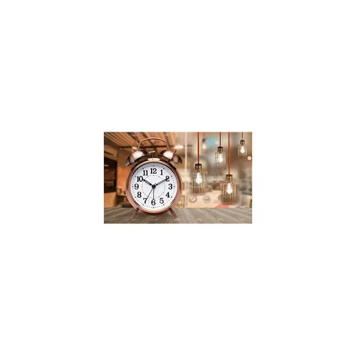 Image of Pro Bullion Analog Vintage Twin Bell Copper Alarm Clock