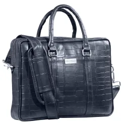 Probus 13-Inch/ 14 Inch/ 15.6 Inch Vegan Leather Laptop Messenger Bag Sleeve Case Cover for MacBook Office Executive