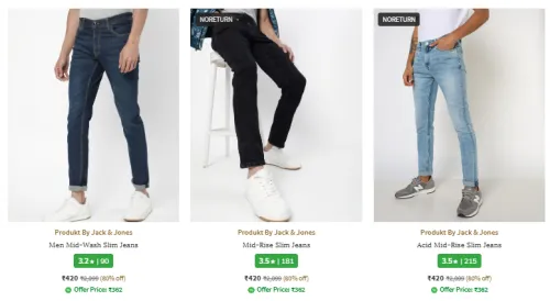 Image of PRODUKT BY JACK & JONES Brand Men's Jeans @ Up to 80% Discount 