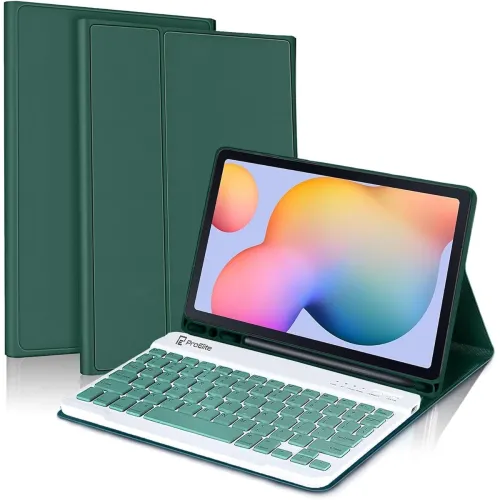 Image of ProElite Detachable Wireless Bluetooth Keyboard flip case Cover for Samsung Galaxy tab S6 Lite 