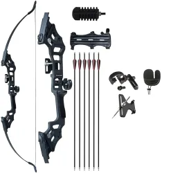 51\ 40Lbs Takedown Professional Archey Bow and Arrow Set for Adult Sports Practice