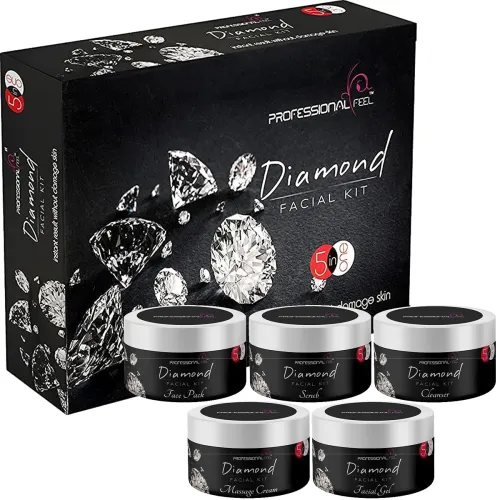 Image of Professional Beauty Feel Diamond Facial Kit (Set of 5) 250 gm