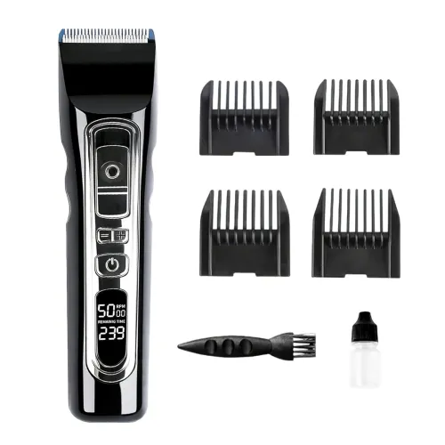 Image of Professional High-Power Hair Clipper with Digital Display