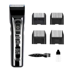 Professional High-Power Hair Clipper with Digital Display