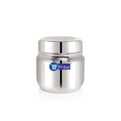 ProKart Premium Stainless Steel Matka Dabba – Large Multipurpose Kitchen Storage Container with Glossy Finish (Pack of 1