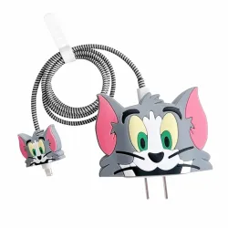 Prolet Cartoon Silicone Charger Case for iPhone 18W & 20W Adapter