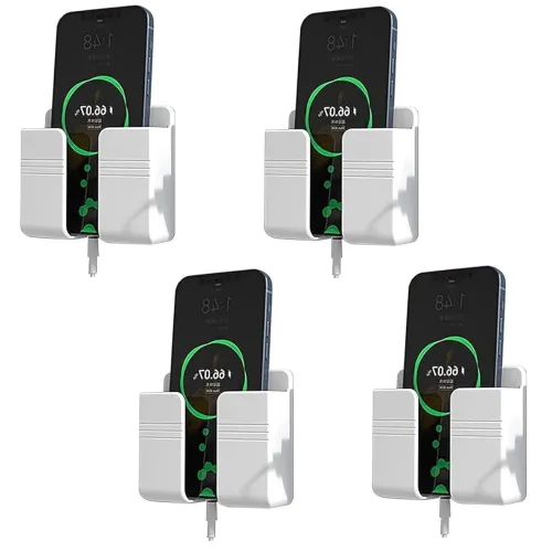 Image of Prolet Wall Mounted Mobile Holder & Storage Case for Remote with Charging Port, Multi-Purpose Wall Stand for Phones