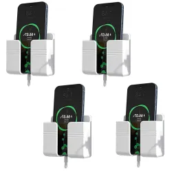 Prolet Wall Mounted Mobile Holder & Storage Case for Remote with Charging Port, Multi-Purpose Wall Stand for Phones