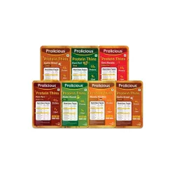 Prolicious Protein Thins – 7 Flavours Combo, 50g x 7
