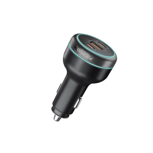 Image of Promate Car Charger Power Delivery 230W Rapid Charger with Dual USB-C Port 140W