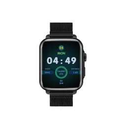 Promate ProWatch-B18 Bluetooth Calling Fitness Smartwatch (Black)