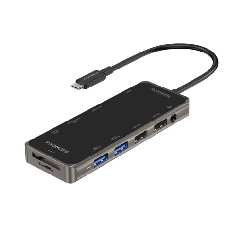Image of Promate USB C Hub 11 in 1 Type C for MacBook Pro