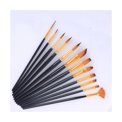 Image of Promotional Nylon Watercolor Paint Brushes (Set12)