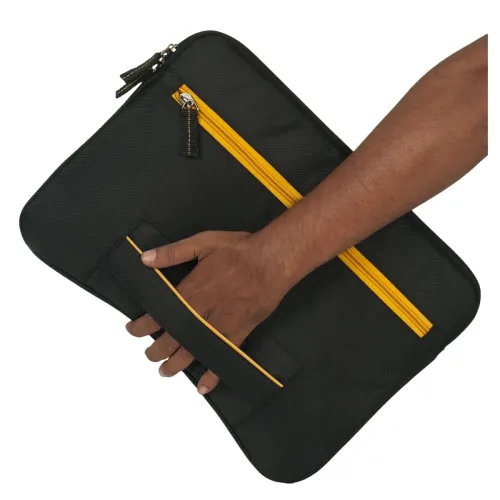 Image of Protecta Honeycomb Laptop Sleeve for MacBook Air© / MacBook Pro Retina & Other Slim Profile 13 Inch (Black & Yellow)