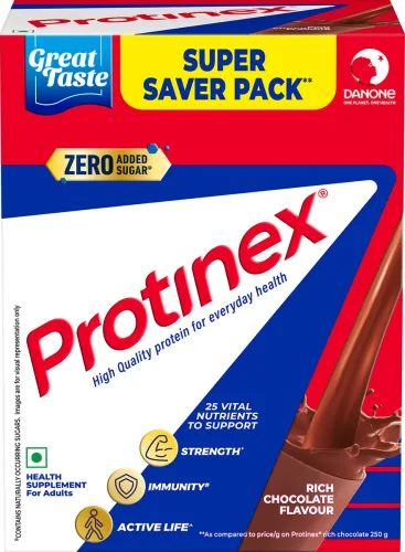Image of Protinex Rich chocolate 40% daily protein with 200ml milk (750 g)