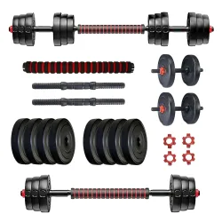 Protoner PVC 3 in 1 Convertible Dumbbells Set (20 kg)