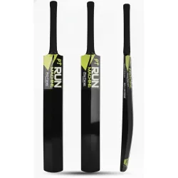 Protoner Wooden Metallic Cricket bat for Tennis bat Play (Black, No.2, Age 4+ (26inch))